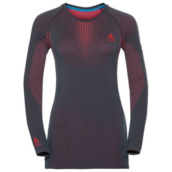 Koszulka tech. damska Odlo PERFORMANCE WARM Bl Top Crew neck l/s 