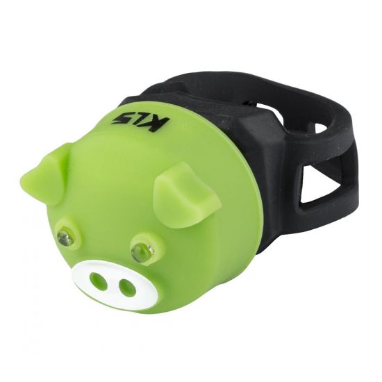 Lampka tylna KLS PIGGY, green